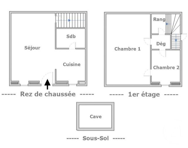 Maison &agrave; vendre - 3 pi&egrave;ces - 35,33 m2 - Pantin - 93 - ILE-DE-FRANCE