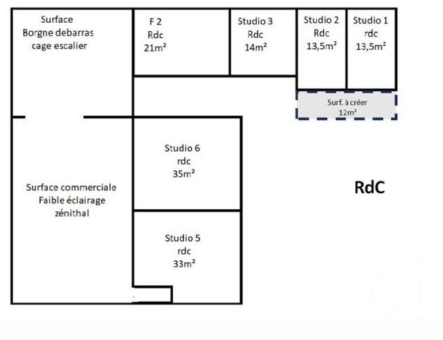 Immeuble &agrave; vendre - 323 m2 - Pantin - 93 - ILE-DE-FRANCE